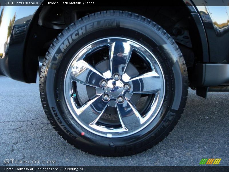 Tuxedo Black Metallic / Stone 2011 Ford Escape XLT