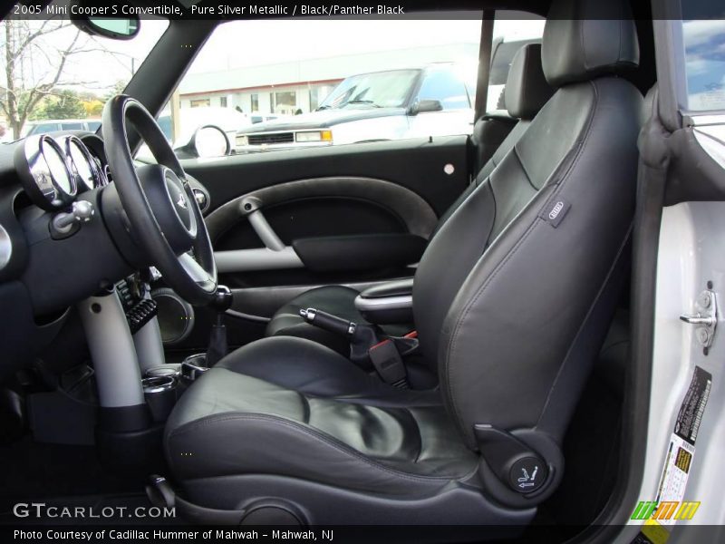 Pure Silver Metallic / Black/Panther Black 2005 Mini Cooper S Convertible