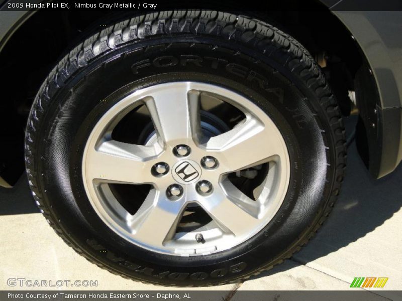 Nimbus Gray Metallic / Gray 2009 Honda Pilot EX