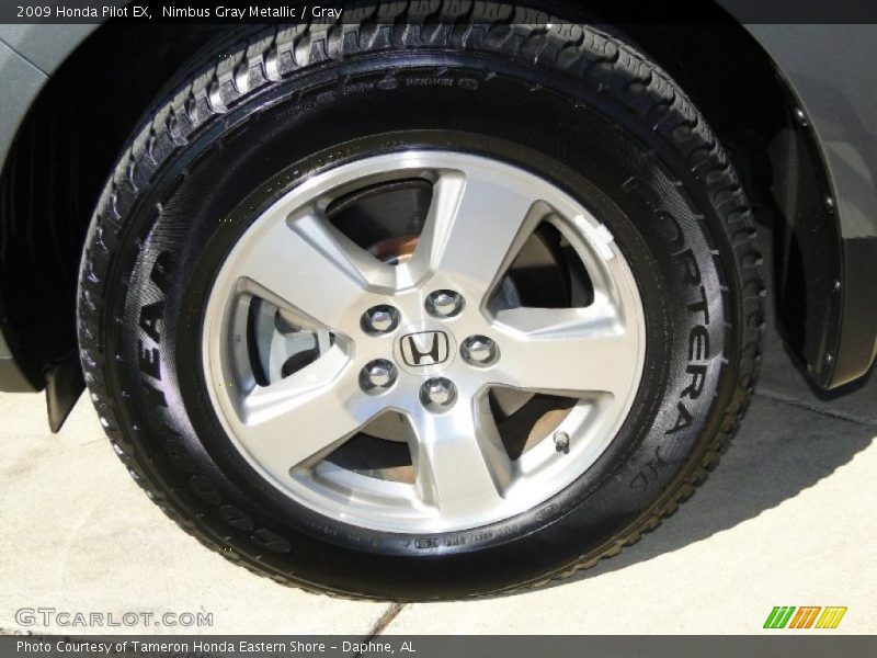 Nimbus Gray Metallic / Gray 2009 Honda Pilot EX