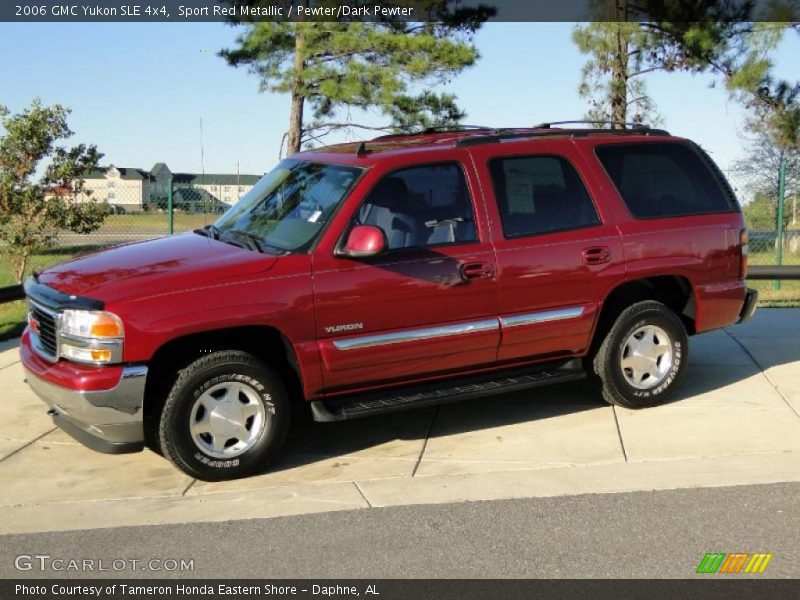 Sport Red Metallic / Pewter/Dark Pewter 2006 GMC Yukon SLE 4x4