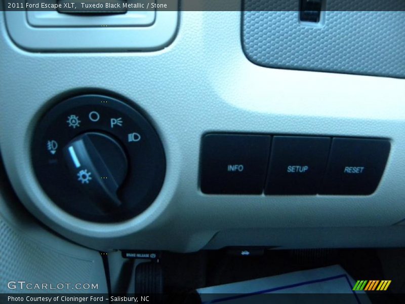 Tuxedo Black Metallic / Stone 2011 Ford Escape XLT