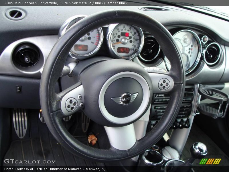 Pure Silver Metallic / Black/Panther Black 2005 Mini Cooper S Convertible