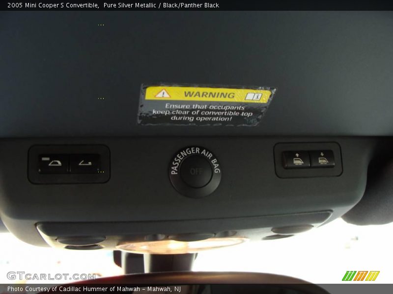 Pure Silver Metallic / Black/Panther Black 2005 Mini Cooper S Convertible