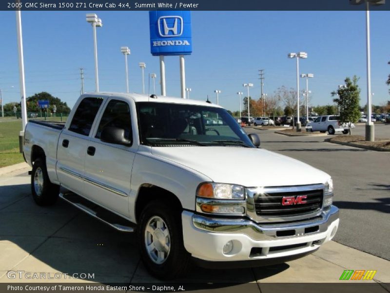 Summit White / Pewter 2005 GMC Sierra 1500 Z71 Crew Cab 4x4