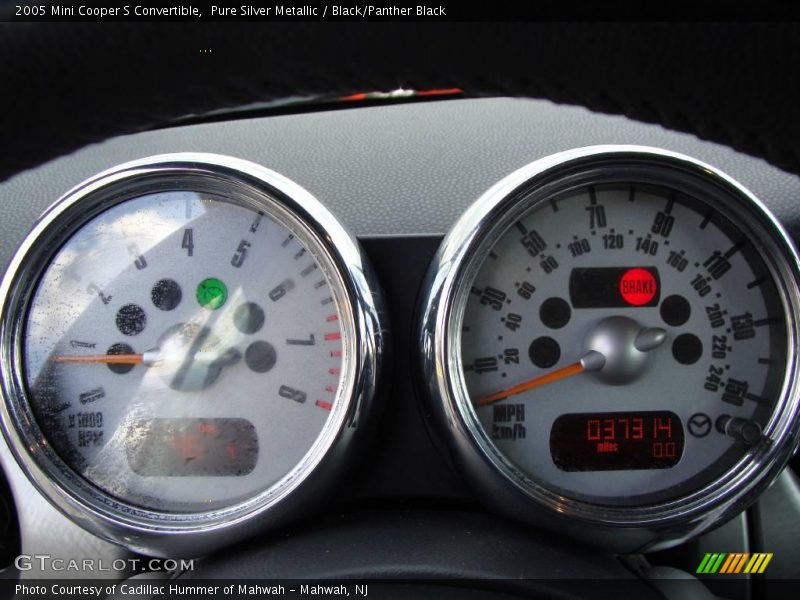 Pure Silver Metallic / Black/Panther Black 2005 Mini Cooper S Convertible