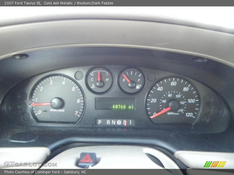 Gold Ash Metallic / Medium/Dark Pebble 2007 Ford Taurus SE