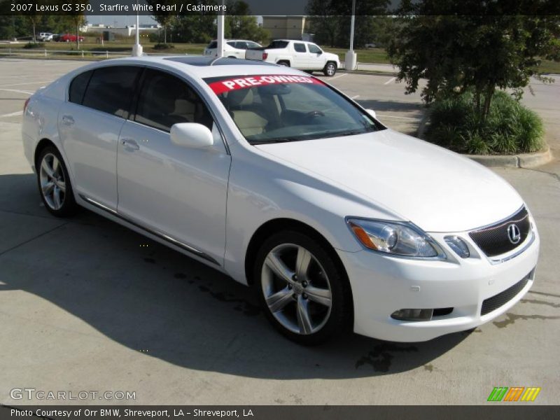 Starfire White Pearl / Cashmere 2007 Lexus GS 350