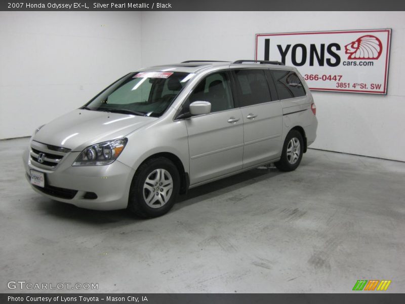 Silver Pearl Metallic / Black 2007 Honda Odyssey EX-L