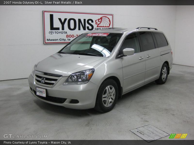 Silver Pearl Metallic / Black 2007 Honda Odyssey EX-L