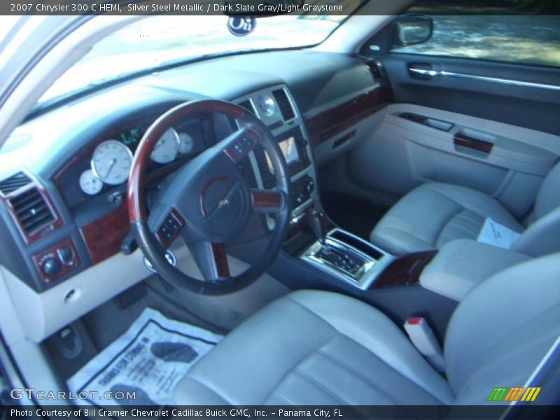 Silver Steel Metallic / Dark Slate Gray/Light Graystone 2007 Chrysler 300 C HEMI