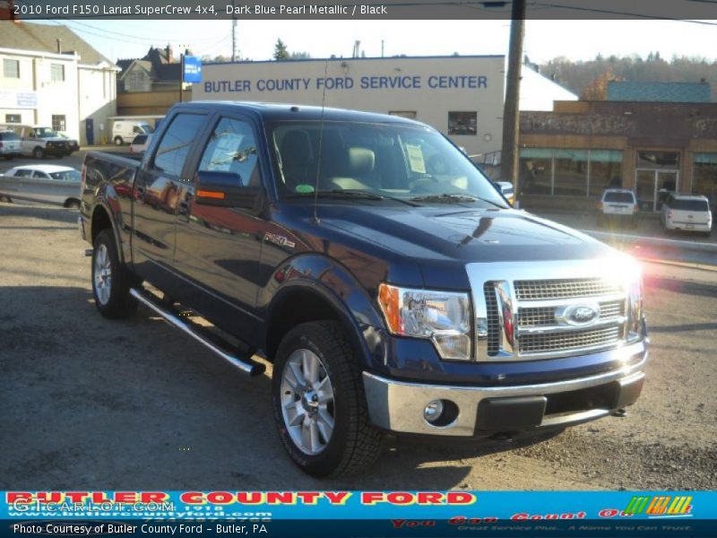 Dark Blue Pearl Metallic / Black 2010 Ford F150 Lariat SuperCrew 4x4