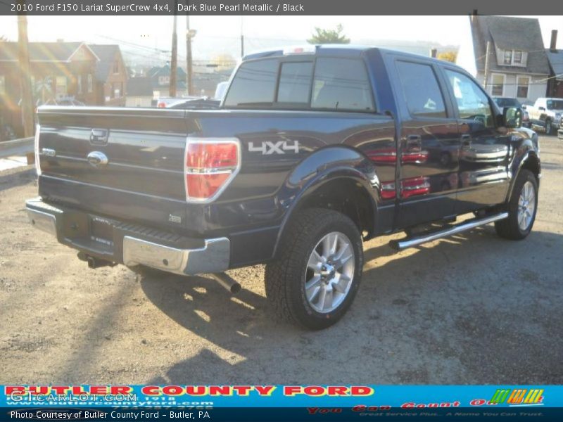 Dark Blue Pearl Metallic / Black 2010 Ford F150 Lariat SuperCrew 4x4