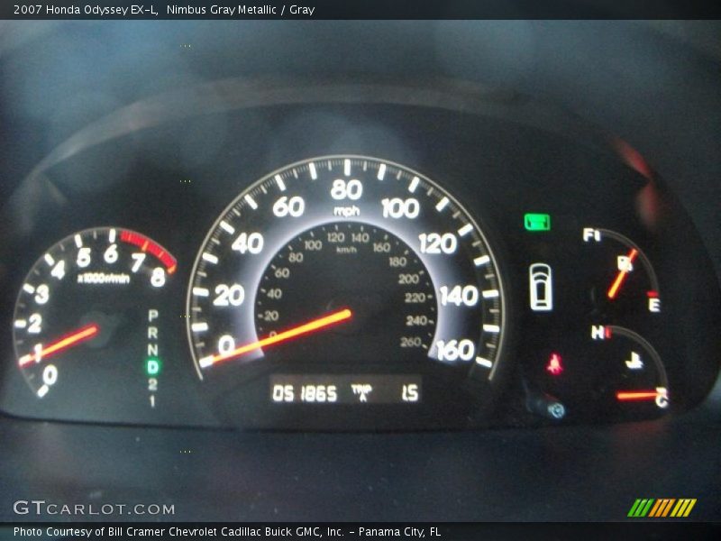 Nimbus Gray Metallic / Gray 2007 Honda Odyssey EX-L