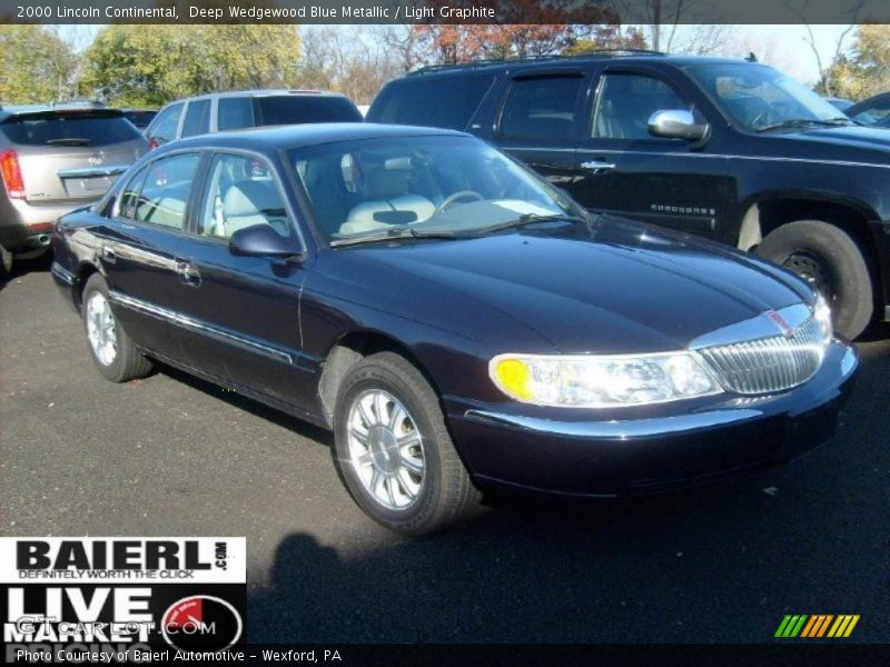 Deep Wedgewood Blue Metallic / Light Graphite 2000 Lincoln Continental