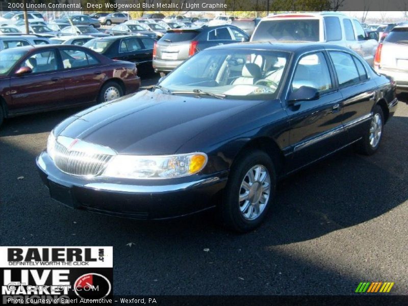 Deep Wedgewood Blue Metallic / Light Graphite 2000 Lincoln Continental