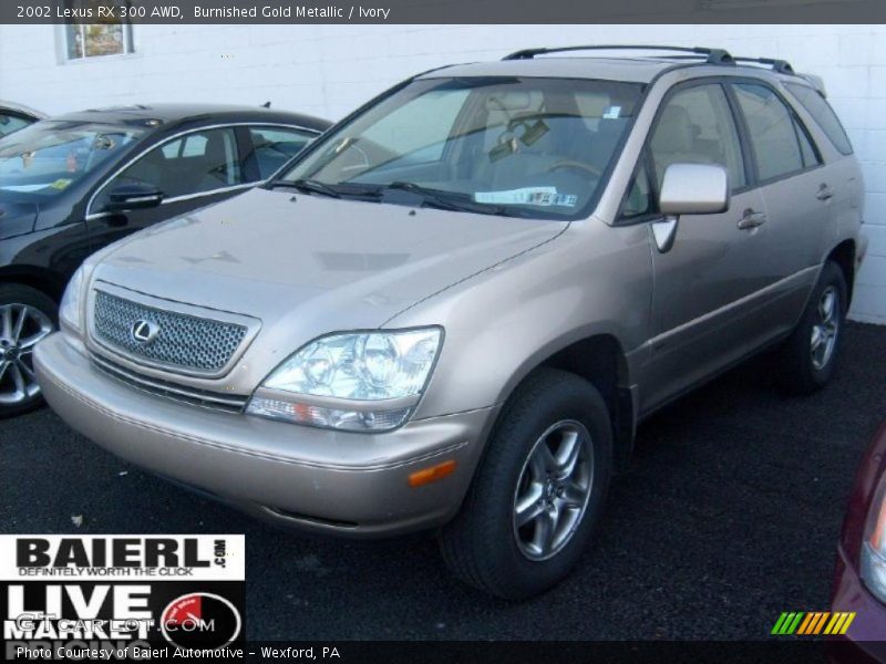 Burnished Gold Metallic / Ivory 2002 Lexus RX 300 AWD