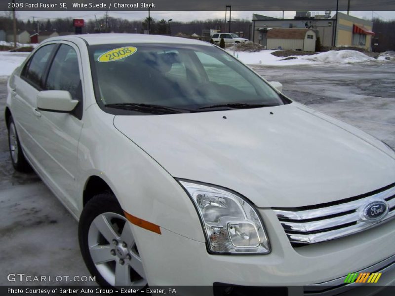 White Suede / Charcoal Black 2008 Ford Fusion SE