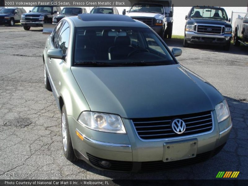 Fresco Green Metallic / Black 2003 Volkswagen Passat GLS Sedan