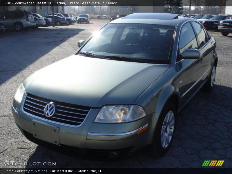 Fresco Green Metallic / Black 2003 Volkswagen Passat GLS Sedan