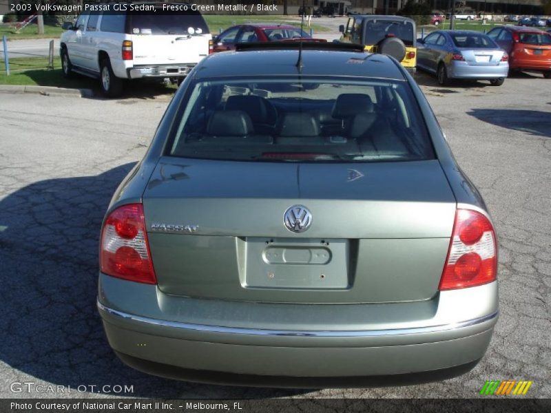 Fresco Green Metallic / Black 2003 Volkswagen Passat GLS Sedan