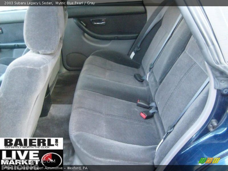 Mystic Blue Pearl / Gray 2003 Subaru Legacy L Sedan