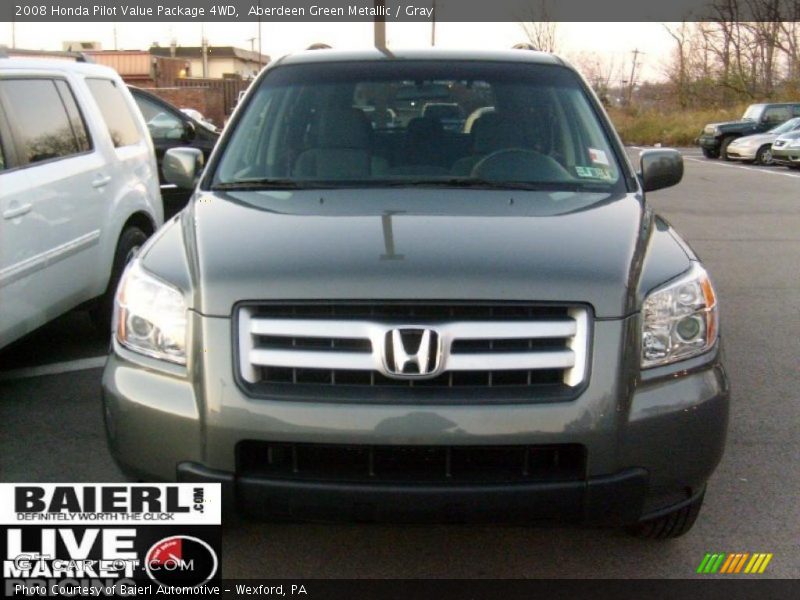 Aberdeen Green Metallic / Gray 2008 Honda Pilot Value Package 4WD