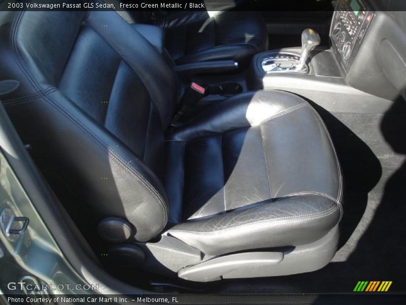 Fresco Green Metallic / Black 2003 Volkswagen Passat GLS Sedan
