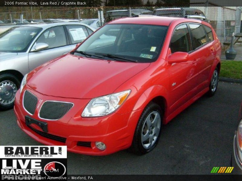 Lava Red / Graphite Black 2006 Pontiac Vibe