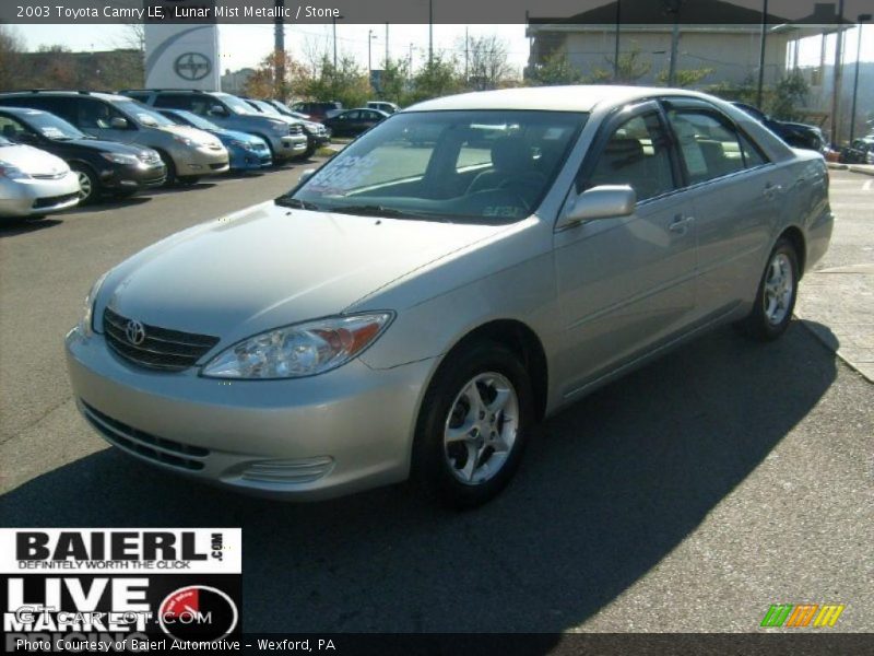 Lunar Mist Metallic / Stone 2003 Toyota Camry LE