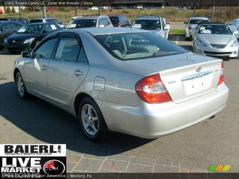 Lunar Mist Metallic / Stone 2003 Toyota Camry LE