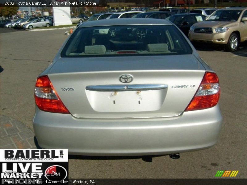 Lunar Mist Metallic / Stone 2003 Toyota Camry LE