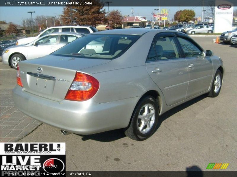 Lunar Mist Metallic / Stone 2003 Toyota Camry LE