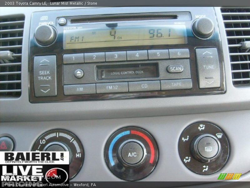 Lunar Mist Metallic / Stone 2003 Toyota Camry LE