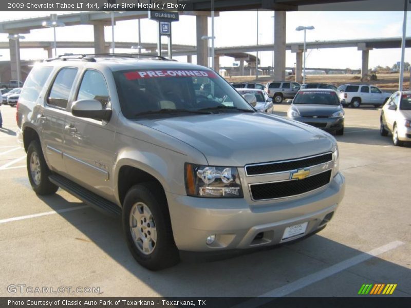 Silver Birch Metallic / Ebony 2009 Chevrolet Tahoe LT 4x4