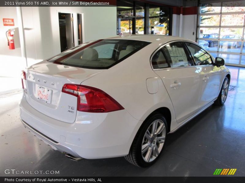 Ice White / Soft Beige/Sandstone 2011 Volvo S60 T6 AWD