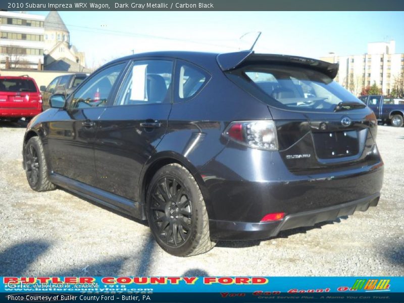 Dark Gray Metallic / Carbon Black 2010 Subaru Impreza WRX Wagon