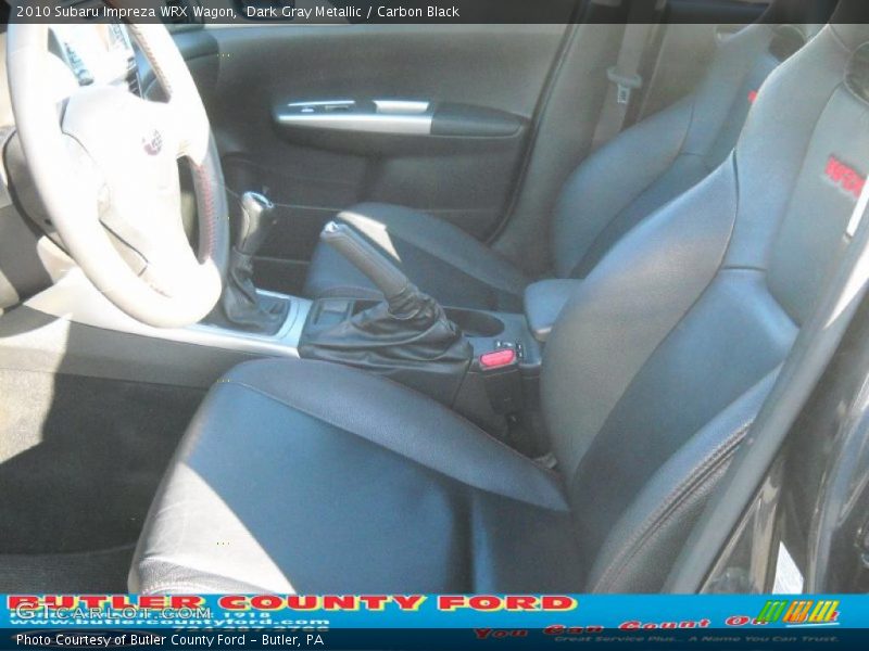 Dark Gray Metallic / Carbon Black 2010 Subaru Impreza WRX Wagon