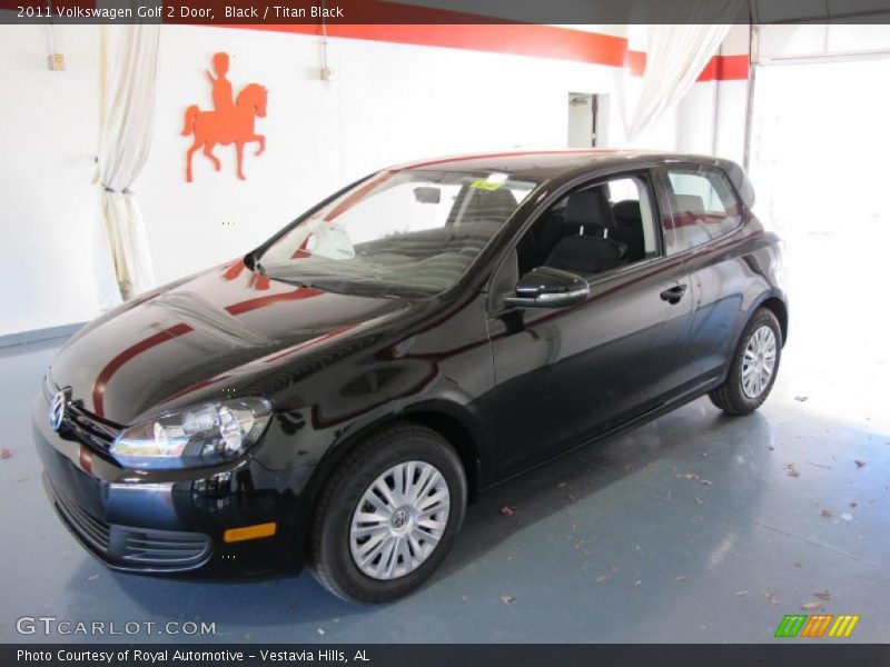 Black / Titan Black 2011 Volkswagen Golf 2 Door