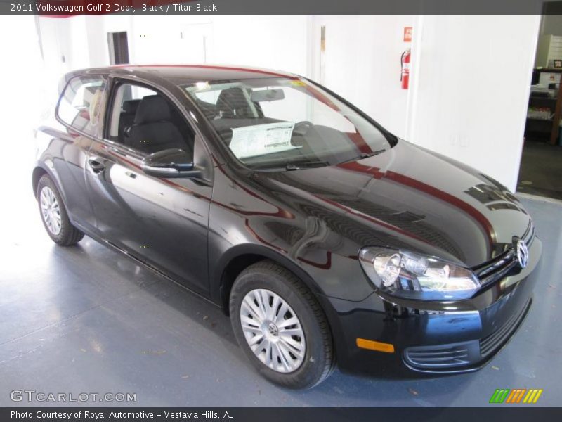 Black / Titan Black 2011 Volkswagen Golf 2 Door