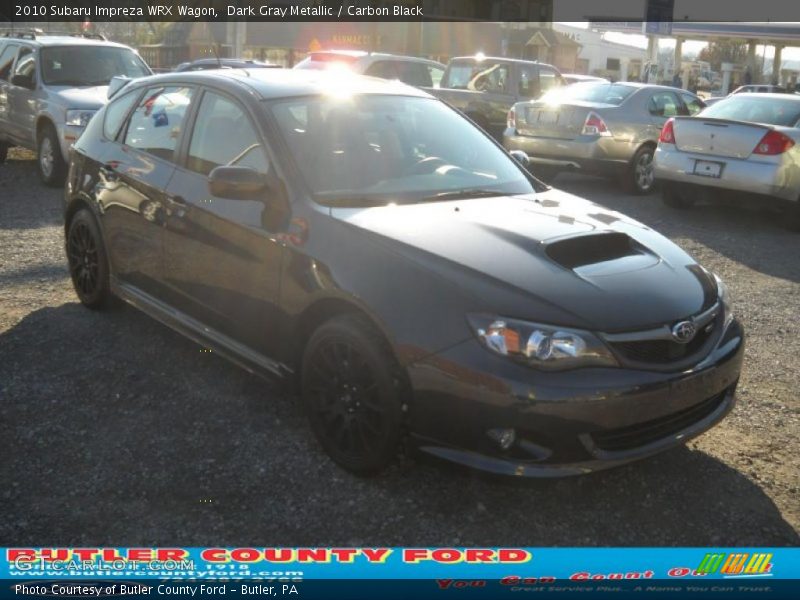 Dark Gray Metallic / Carbon Black 2010 Subaru Impreza WRX Wagon