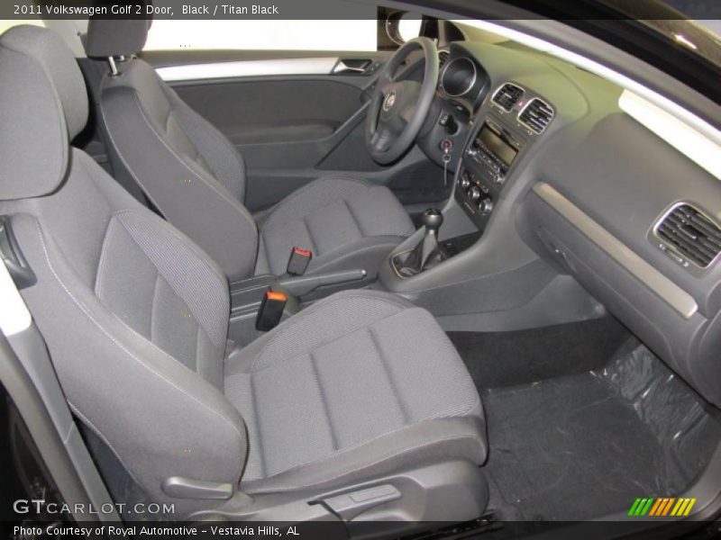 Black / Titan Black 2011 Volkswagen Golf 2 Door