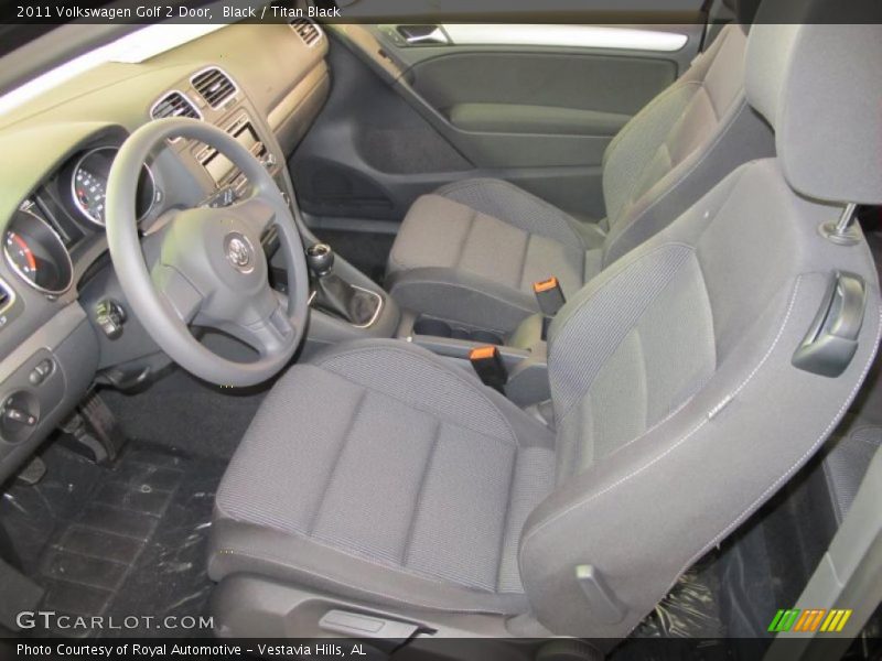 Black / Titan Black 2011 Volkswagen Golf 2 Door
