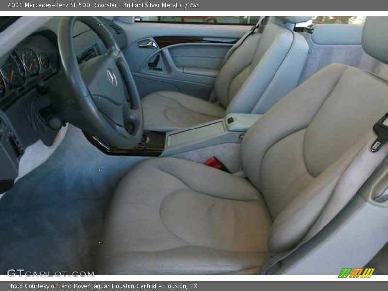 Brilliant Silver Metallic / Ash 2001 Mercedes-Benz SL 500 Roadster