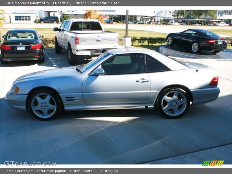Brilliant Silver Metallic / Ash 2001 Mercedes-Benz SL 500 Roadster