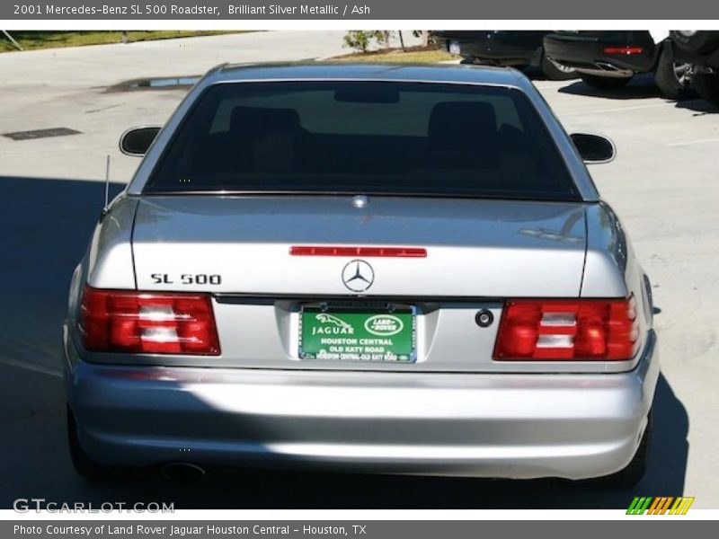 Brilliant Silver Metallic / Ash 2001 Mercedes-Benz SL 500 Roadster