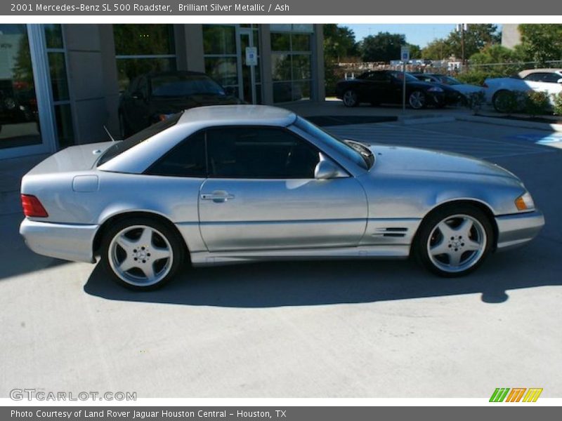 Brilliant Silver Metallic / Ash 2001 Mercedes-Benz SL 500 Roadster