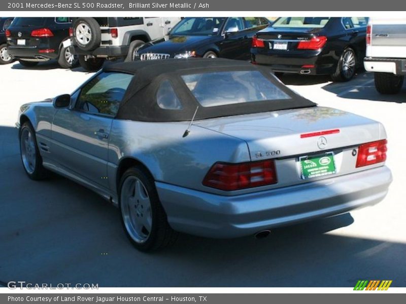 Brilliant Silver Metallic / Ash 2001 Mercedes-Benz SL 500 Roadster