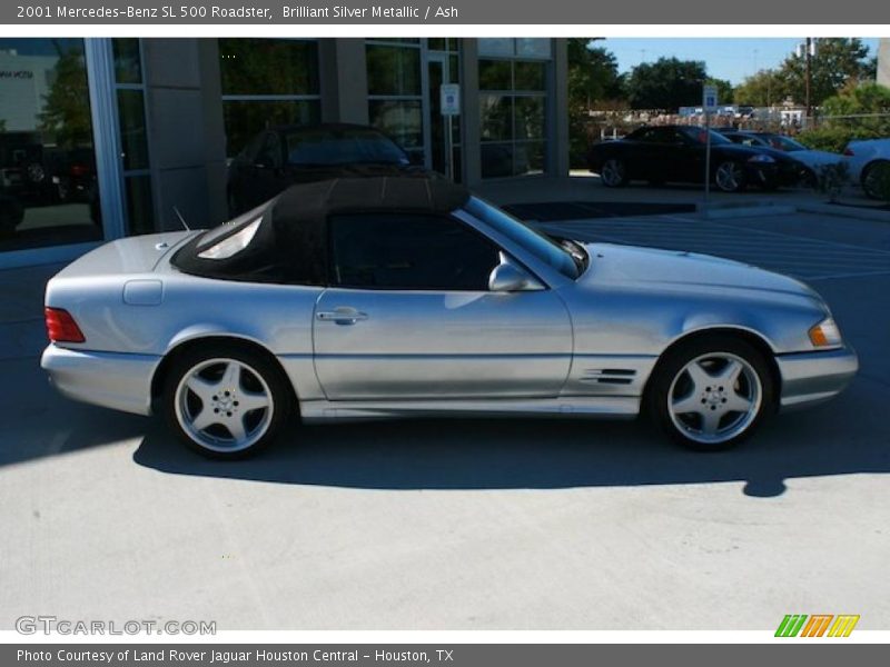 Brilliant Silver Metallic / Ash 2001 Mercedes-Benz SL 500 Roadster