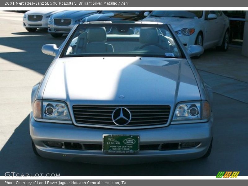 Brilliant Silver Metallic / Ash 2001 Mercedes-Benz SL 500 Roadster